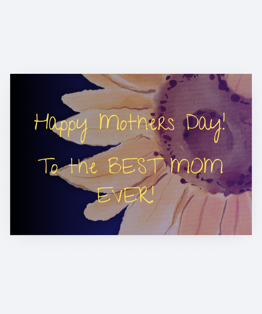 Sunflower Mothers Day Card